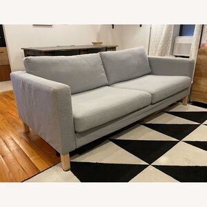 Modern Light Gray Fabric Three-Seater Sofa COVER SET